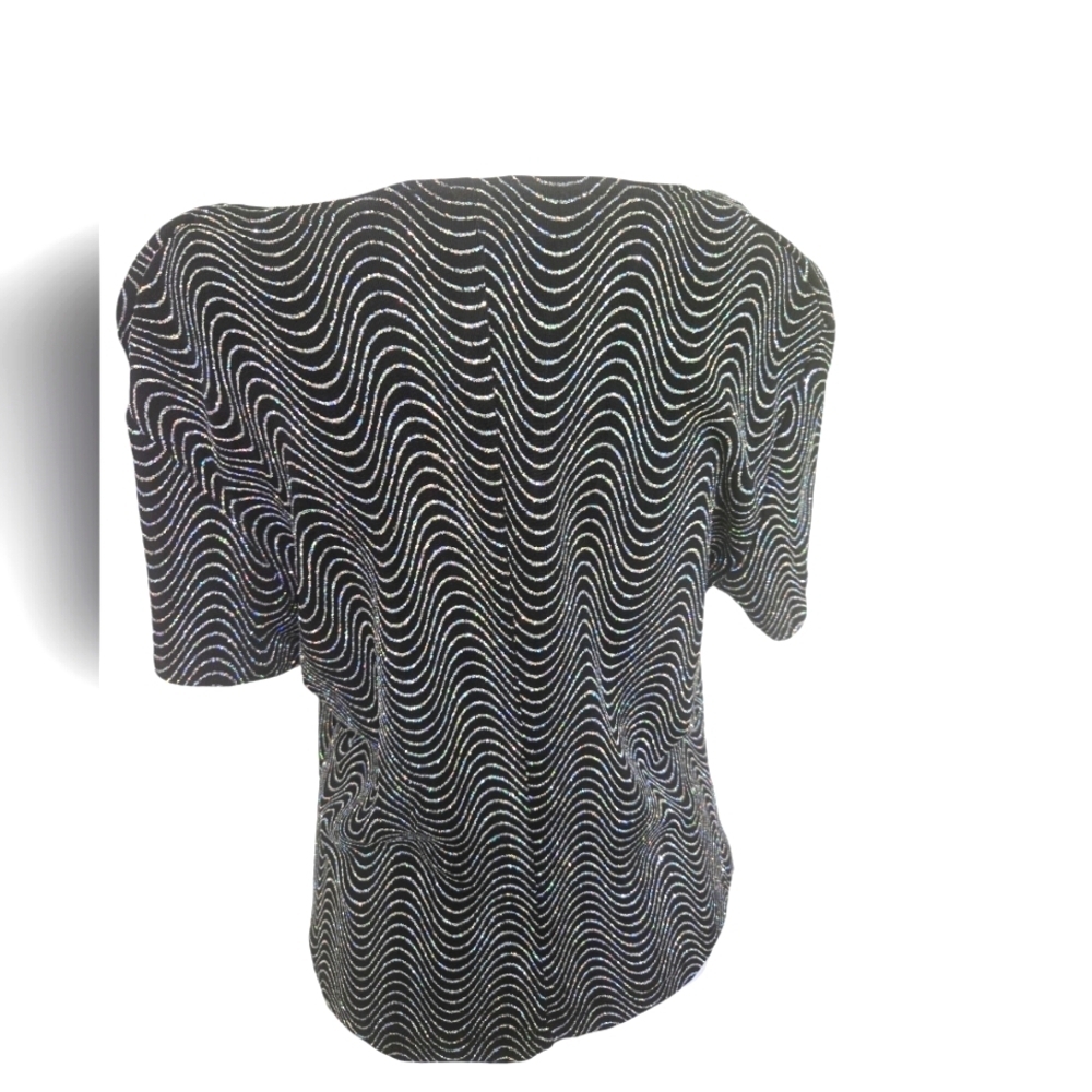 Ronni Nicole spandex dressy glitter top size large - Picture 2 of 3